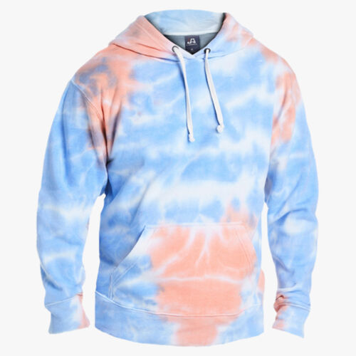 Men's Tie-Dyed Fleece Hooded Sweatshirt Thumbnail