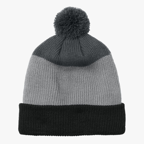 Cozy Striped Pom Beanie Thumbnail