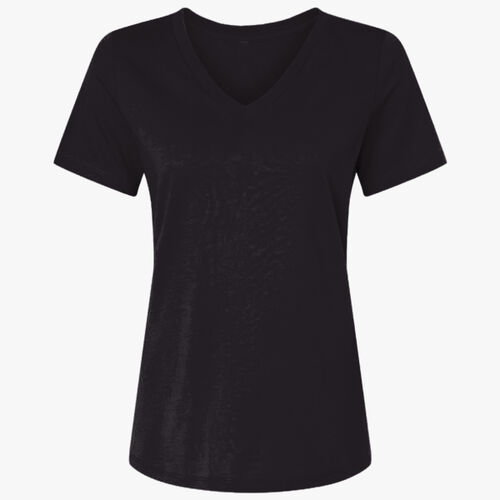 Women's USA-Made Fine Jersey V-Neck T-Shirt Thumbnail