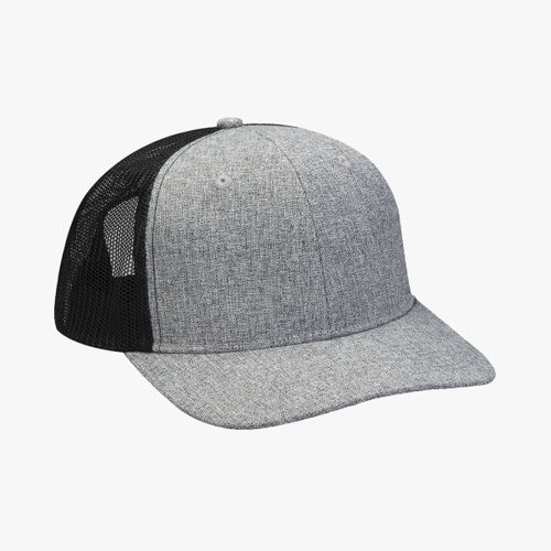 Heather Woven/Soft Mesh Trucker Style Cap Thumbnail