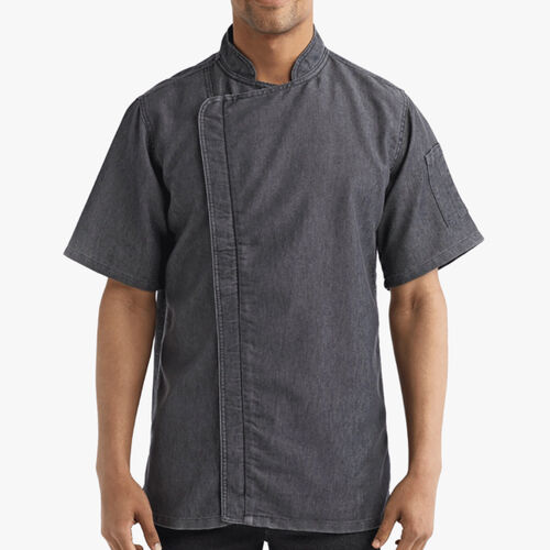 Unisex Zip-Close Short Sleeve Chef's Coat Thumbnail