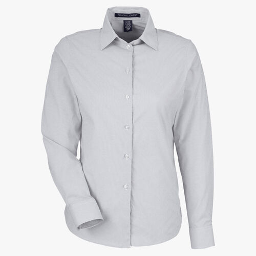 Women's CrownLux Performance® Microstripe Dress Shirt Thumbnail
