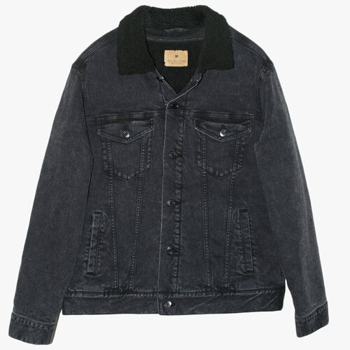 Unisex Sherpa-Lined Denim Jacket Thumbnail