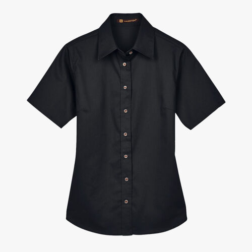 Women's Easy Blend™ Short Sleeve Twill Dress Shirt with Stain-Release Thumbnail