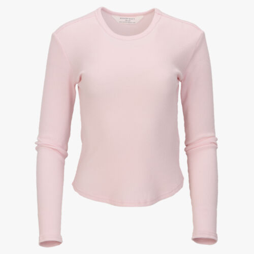 Women's Waffle Knit Baby Long Sleeve T-Shirt Thumbnail