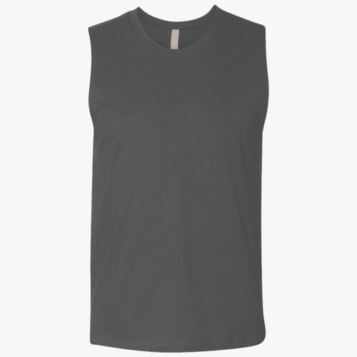 Unisex Heavyweight Cotton Garment-Dyed Mid-Length Muscle Tee Thumbnail