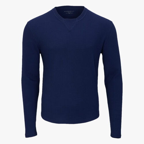 Men's Waffle Knit Long Sleeve T-Shirt Thumbnail