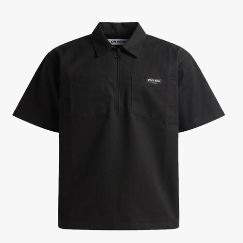 Unisex Work Heavyweight Quarter-Zip Short Sleeve Shirt Thumbnail