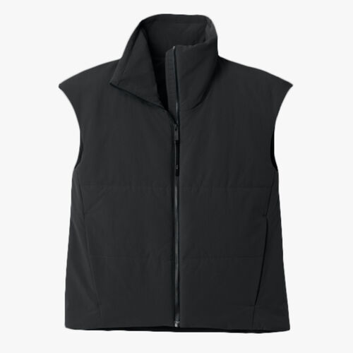 Women's Sashiko Stretch Puffy Vest Thumbnail