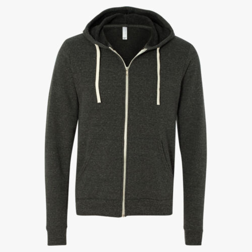 Unisex Triblend Sponge Fleece Full-Zip Hoodie Sweatshirt Thumbnail