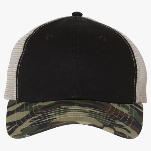 Contrast-Stitch Mesh-Back Cap Thumbnail