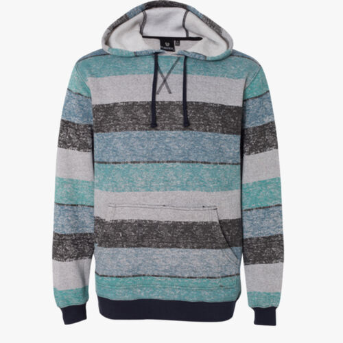 Men's Printed Stripes Fleece Sweatshirt Thumbnail