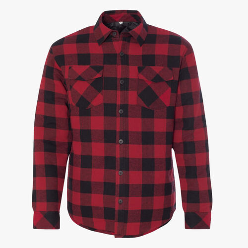 Men's Quilted Flannel Shirt Jacket Thumbnail