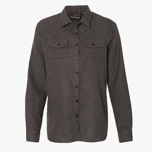 Women's Solid Flannel Shirt Thumbnail