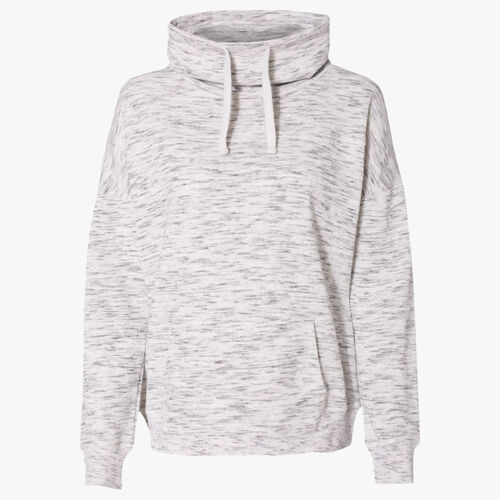 Women’s Mélange Fleece Cowl Neck Sweatshirt Thumbnail