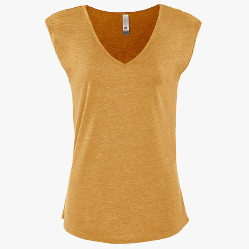 Women's Festival Sleeveless Deep V-Neck T-Shirt Thumbnail