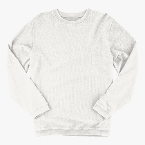 Unisex Corded Crewneck Sweatshirt Thumbnail