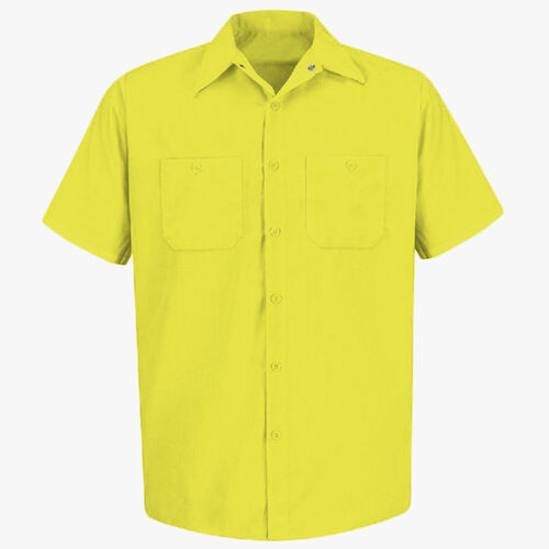 Men's Tall Enhanced Visibility Short Sleeve Work Shirt Thumbnail