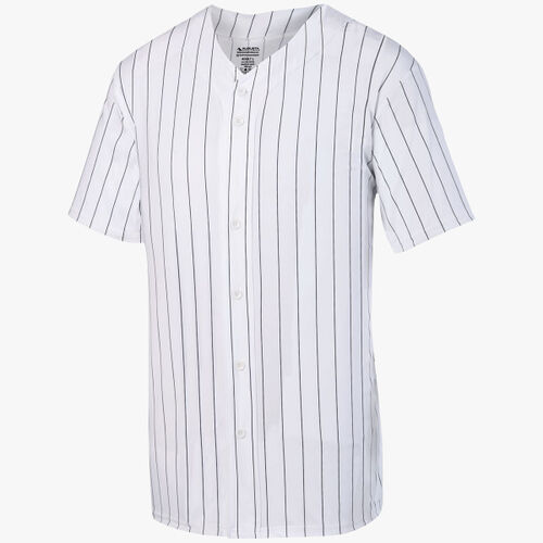 Youth Pinstripe Full Button Baseball Jersey Thumbnail