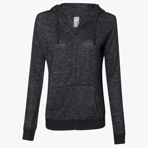 Women’s Cozy Jersey Hooded Full-Zip Thumbnail