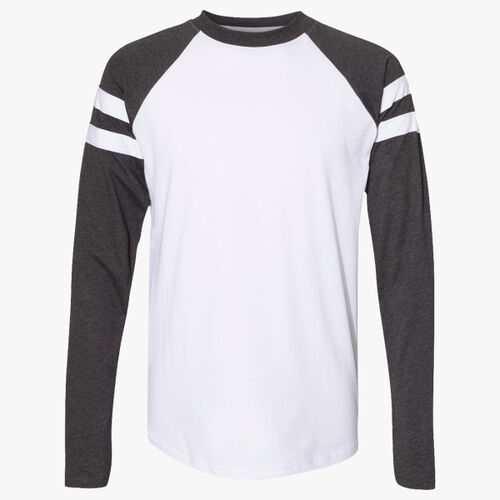 Unisex Fine Jersey Mash Up Long Sleeve Tee Thumbnail