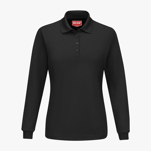 Women's Long Sleeve Performance Knit Polo Thumbnail