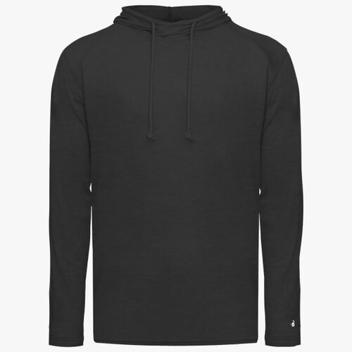 Men's Tri-Blend Surplice Hooded Long Sleeve T-Shirt Thumbnail