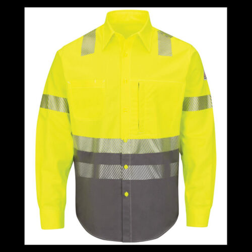Men's Tall Hi-Visibility Color Block Uniform Shirt - EXCEL FR® ComforTouch® - 7 oz. Thumbnail