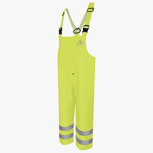 Men's Hi-Visibility Flame-Resistant Rain Bib Overall - 10 oz. Thumbnail