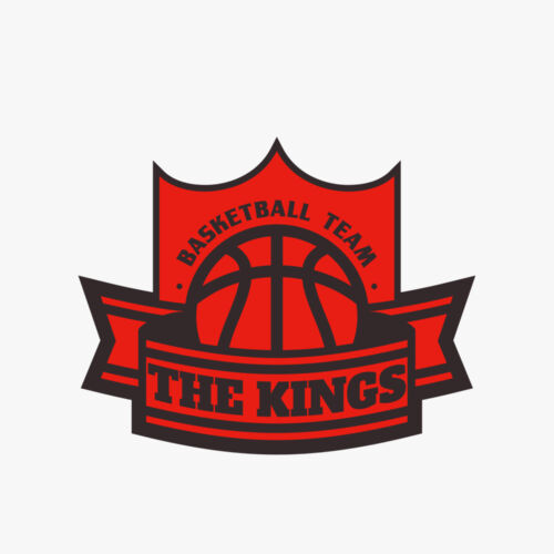 The Kings Basketball team Logo Template Thumbnail