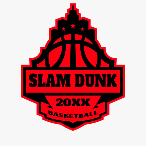 SLAM DUNK Basketball Logo Template Thumbnail
