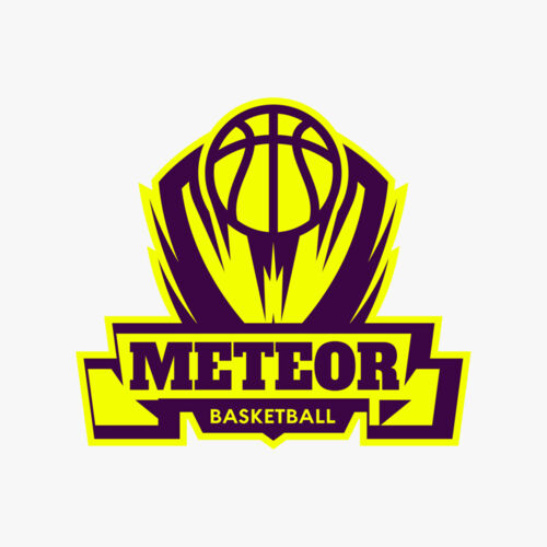 Meteor Basketball Logo Template Thumbnail