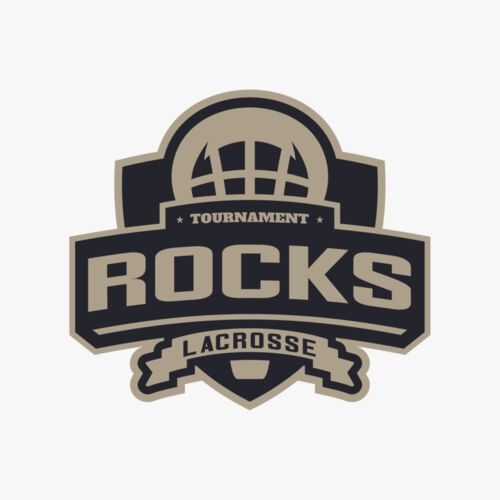 Rocks Tournament Lacrosse Logo Template Thumbnail
