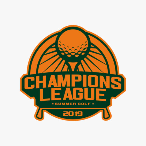 Champions League Summer Golf logo template Thumbnail