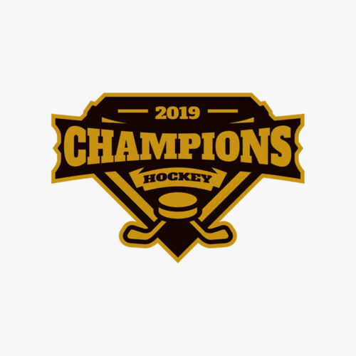 Champions Hockey logo template Thumbnail