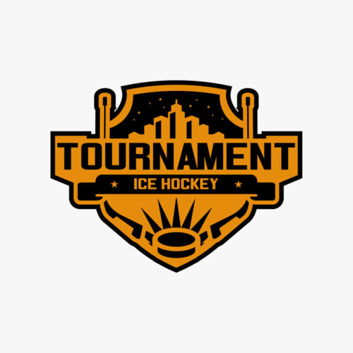 Tournament Ice Hockey logo template 02 Thumbnail