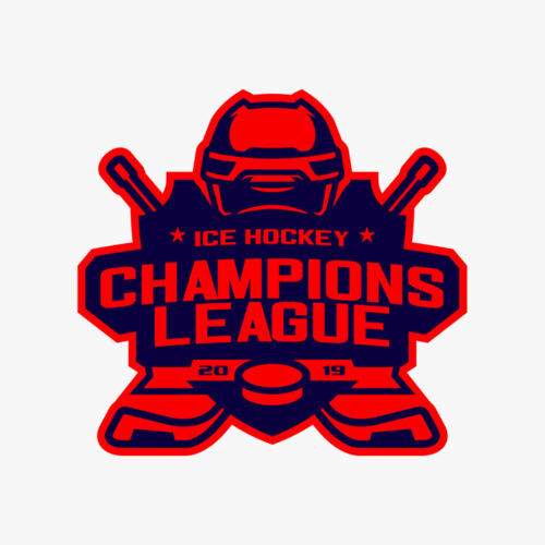 Champions League Ice Hockey logo template Thumbnail