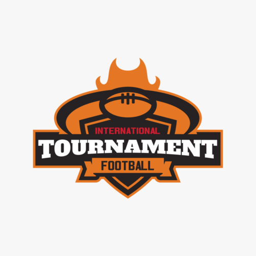 Tournament International Football logo template Thumbnail