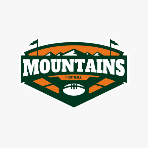 Mountains Football logo template 02 Thumbnail