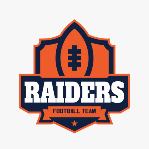 Raiders Football Team logo template Thumbnail