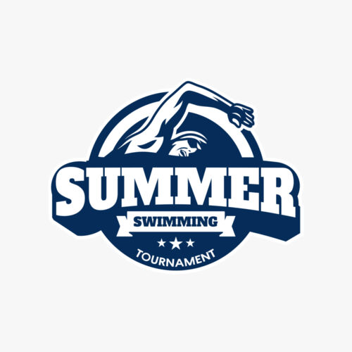Summer Swimming Tournament logo template Thumbnail