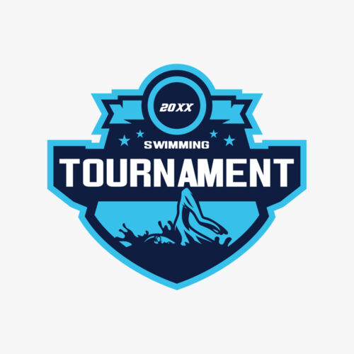 Swimming Tournament logo template Thumbnail