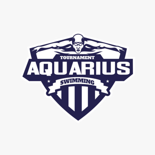 Aquarius Swimming Tournament logo template Thumbnail
