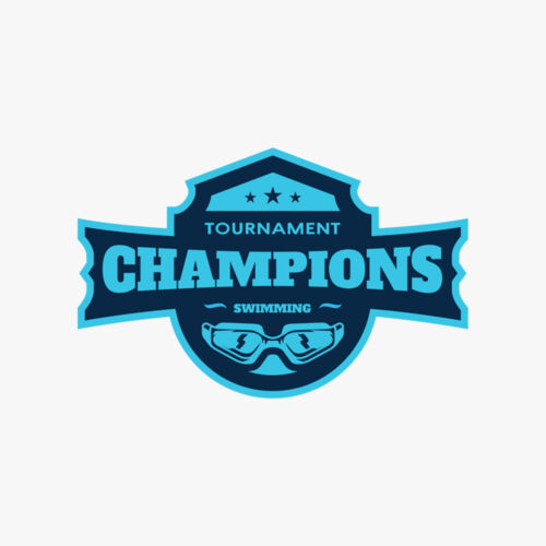 Champions Tournament Swimming logo template Thumbnail