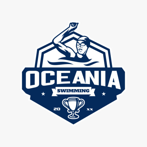 Oceania Swimming logo template Thumbnail