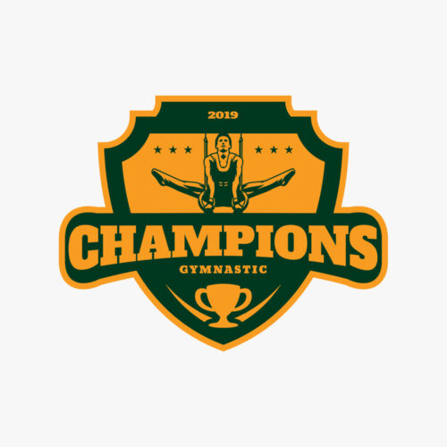 Champions Gymnastic logo template Thumbnail