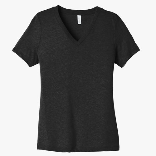 Women's Relaxed Heather CVC V Neck Tee Thumbnail