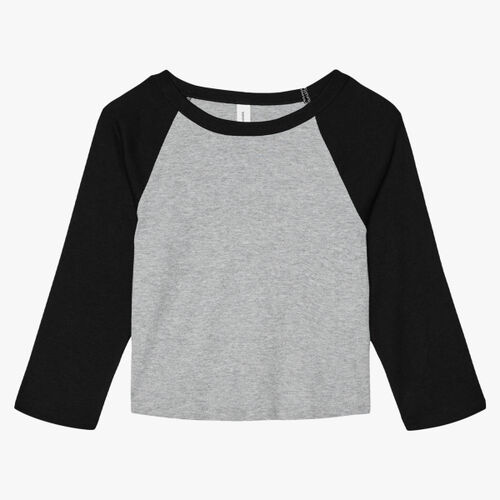 Women's Micro Rib 3/4 Raglan Baby Tee Thumbnail