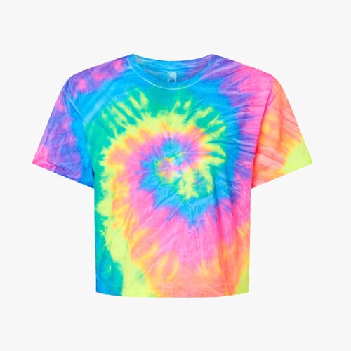 Women's Tie-Dyed Crop T-Shirt Thumbnail